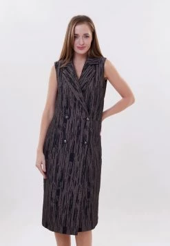 Promo 🔔 Madam-T Donna ESPERANSA - Abito A Camicia - Blake Khaki ✔️