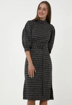 Le migliori recensioni di π Madam-T Donna MARENA - Vestito Estivo - Grau Hellbraun π