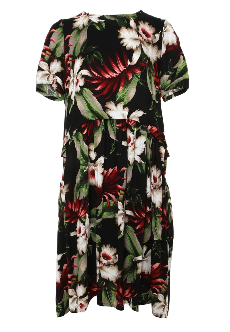 Vendita lampo π Madam-T Donna Vestito Estivo - Schwarz, Grün 𧨠- immagine 8