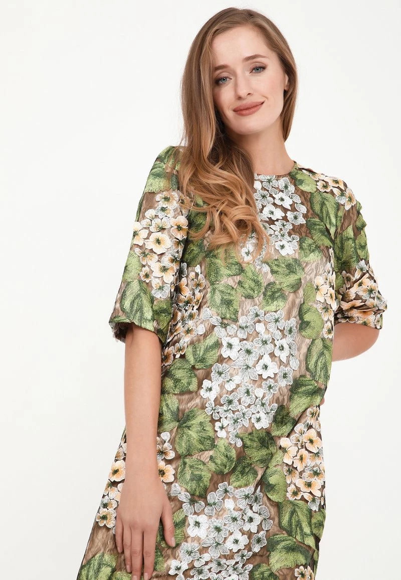 Presa 𧨠Madam-T Donna MILANA - Vestito Estivo - Grün, Orange π - immagine 5