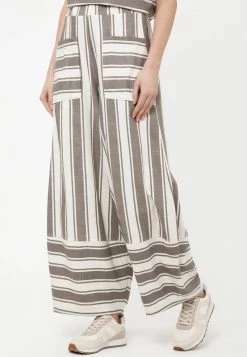 Vendita lampo π₯ Madam-T Donna CABULA - Pantaloni - Hellbraun/weiß π