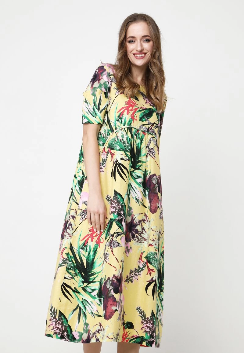 Nuovo di zecca βοΈ Madam-T Donna Vestito Estivo - Gelbgrün π - immagine 4