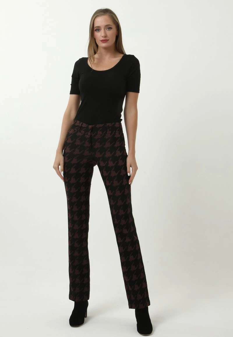 Miglior offerta π Madam-T Donna SOFA - Pantaloni - Schwarz Weiß β€οΈ - immagine 2