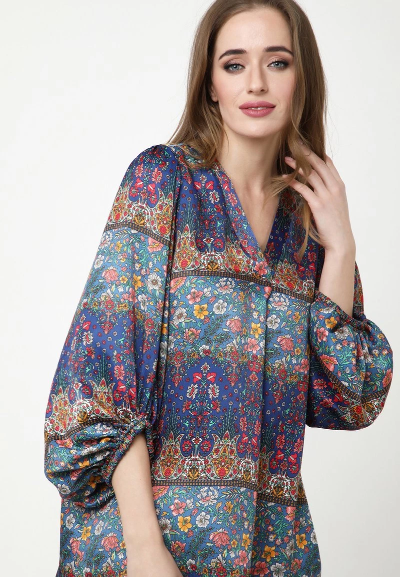 Promo π€© Madam-T Donna EUSTACE - Camicetta - Blau Rot β - immagine 5