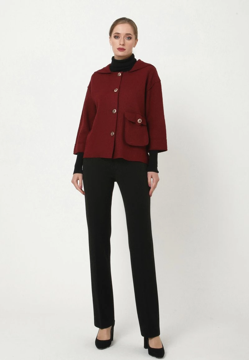 A buon mercato β¨ Madam-T Donna PIRA - Cardigan - Weinrot π - immagine 2