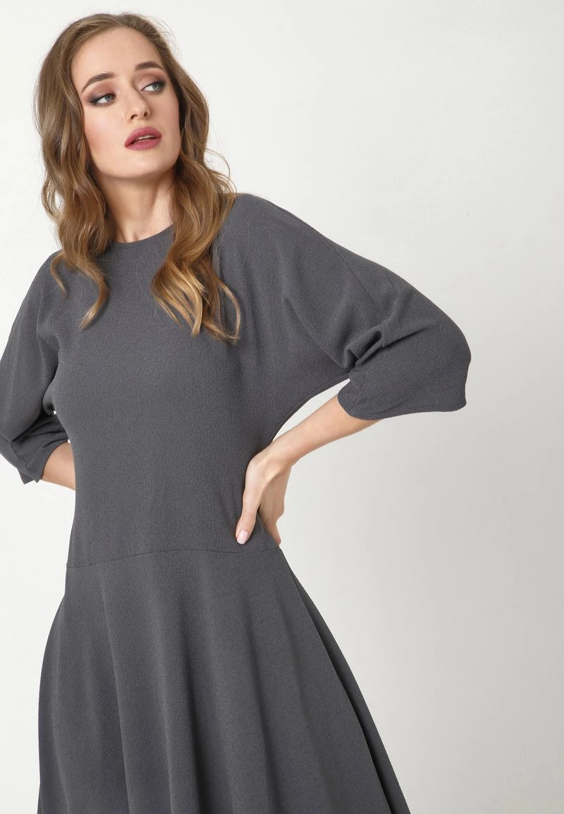 Nuovo di zecca π Madam-T Donna RAMONA - Vestito Estivo - Dunkelgrau π - immagine 5