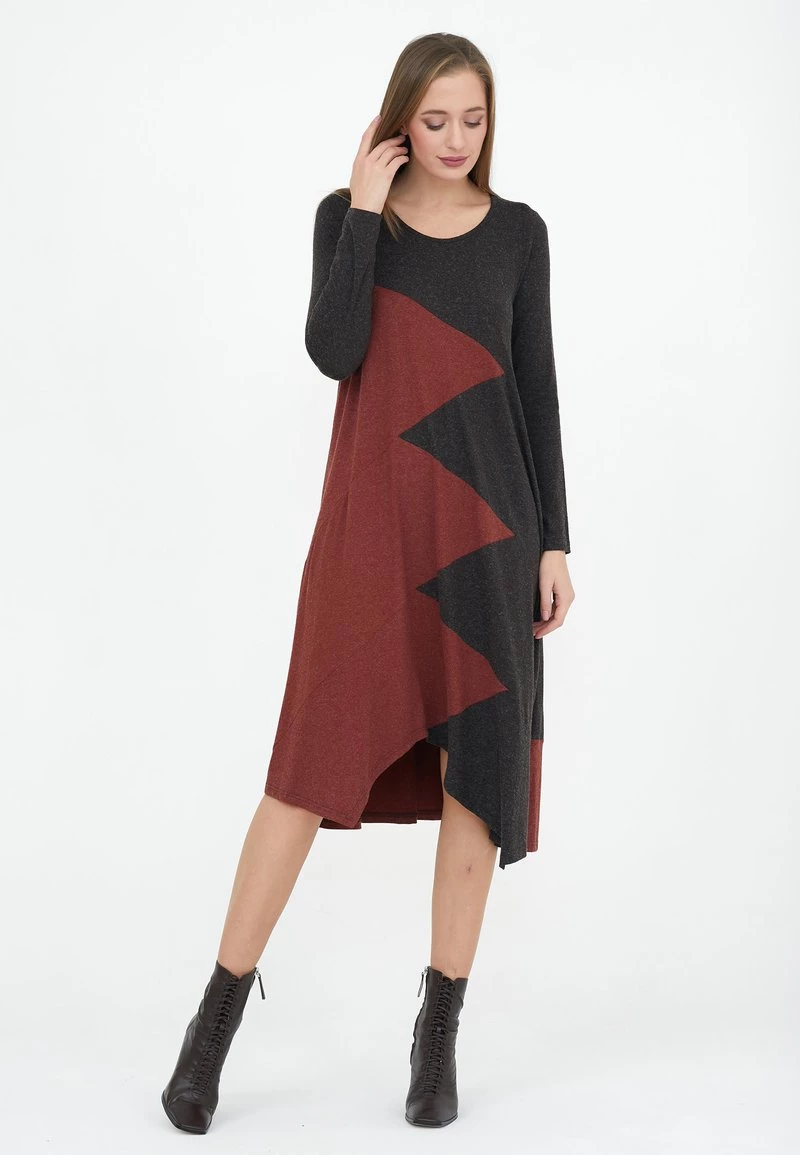 Miglior offerta π Madam-T Donna AGNIA - Abito In Maglia - Brantn/tera Orkotta π - immagine 2