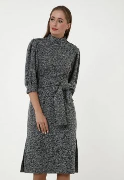 Miglior prezzo 🥰 Madam-T Donna MARENA - Vestito Estivo - Grau, Silbrig 🔥