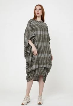 Vendita all'ingrosso β¨ Madam-T Donna Vestito Estivo - Khaki, Weiß β