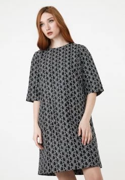 Bilancio 😍 Madam-T Donna MILANIA - Vestito Estivo - Schwarz-weiss 🌟