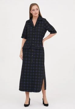 Vendita lampo ❤️ Madam-T Donna ORSOLA - Abito A Camicia - Schwarz/blau ⭐