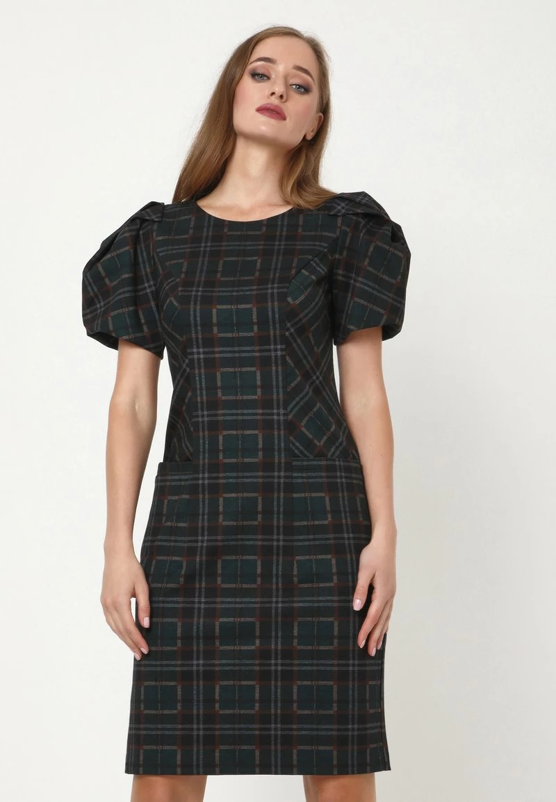 Bilancio π₯ Madam-T Donna ANGELICA - Vestito Di Maglina - Schwarz Grün β - immagine 4