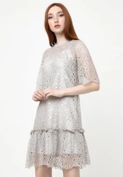 Bilancio π Madam-T Donna FIKERA - Vestito Elegante - Grau π