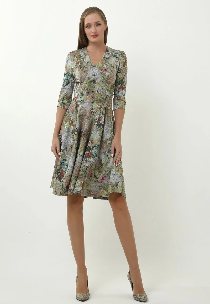 Promo π₯° Madam-T Donna DAISY - Vestito Estivo - Oliv/ Grau π - immagine 2