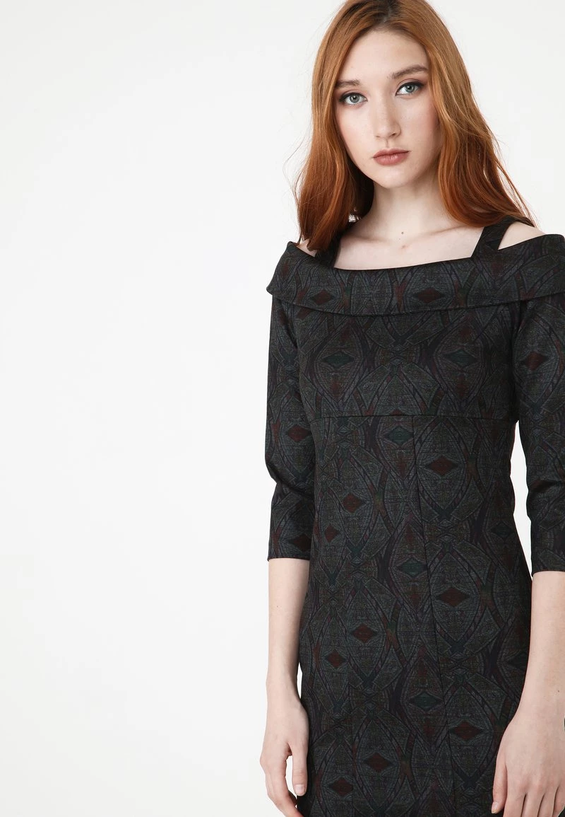 Miglior offerta π₯° Madam-T Donna ALTOONA - Vestito Elegante - Wein Rot/ Grün π₯ - immagine 5