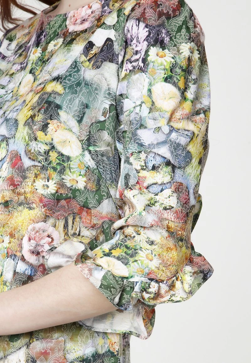 Vendita all'ingrosso β Madam-T Donna Vestito Estivo - Grün Gelb π - immagine 6