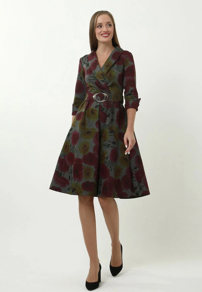 Promo π₯° Madam-T Donna NENSI - Vestito Estivo - Grau, Senf π