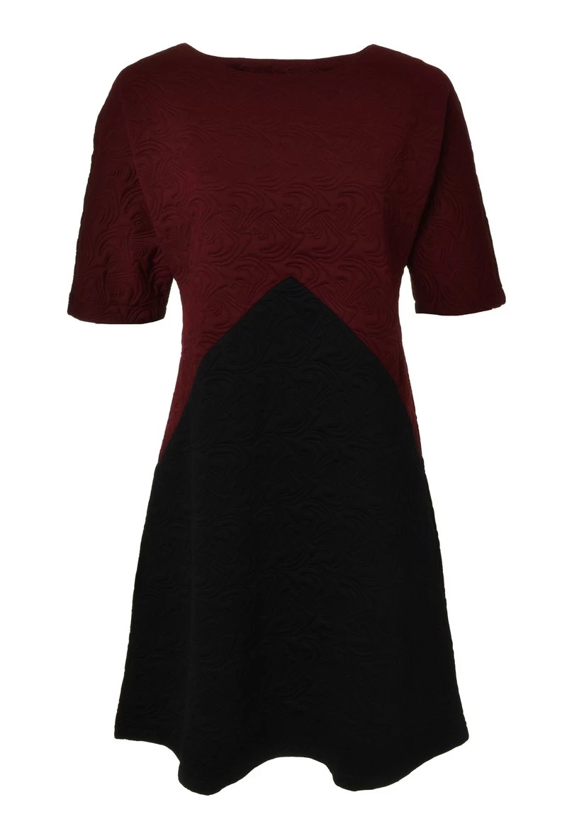 Migliore vendita π Madam-T Donna LOLITA - Vestito Estivo - Weinrot, Schwarz π - immagine 8