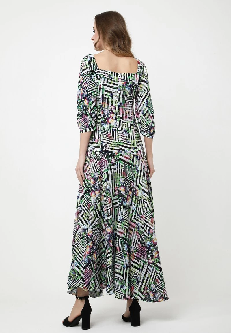 Migliore vendita π Madam-T Donna MARLIN - Vestito Lungo - Hellgrün/schwarz π€© - immagine 3