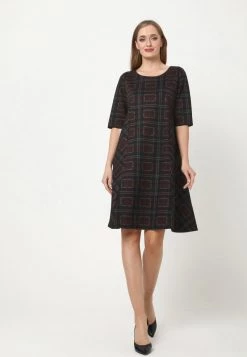 Vendita lampo π Madam-T Donna ASIDA - Vestito Di Maglina - Weinrot, Grün π