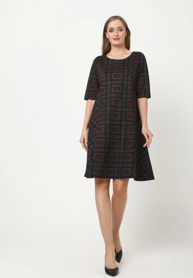 Vendita lampo π Madam-T Donna ASIDA - Vestito Di Maglina - Weinrot, Grün π