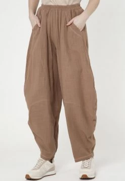 Acquistare 🧨 Madam-T Donna Pantaloni - Beige ❤️