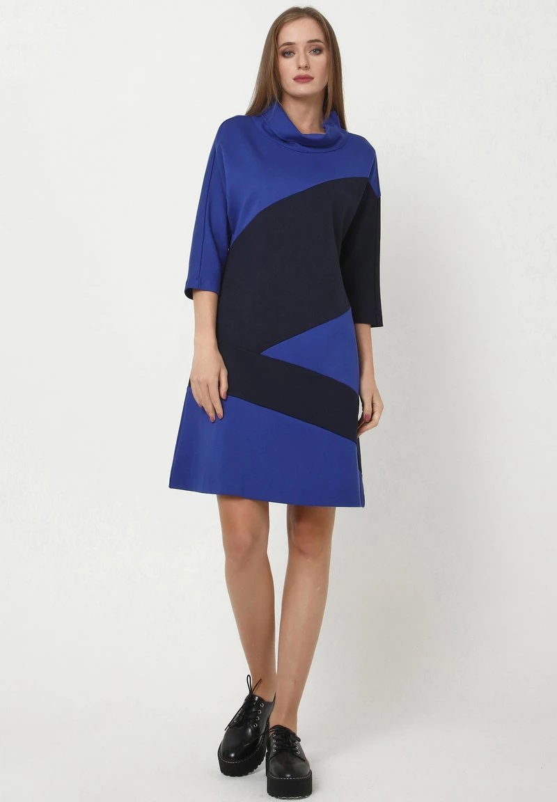 A buon mercato π Madam-T Donna SAYANA - Vestito Di Maglina - Kornblume Blau, Blau β¨ - immagine 2