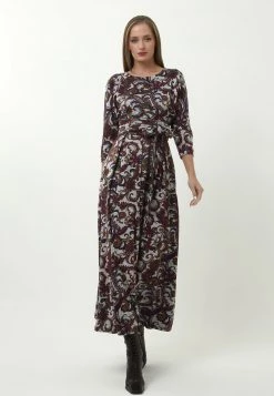 Miglior offerta π Madam-T Donna KOMBINA - Vestito Lungo - Grau Lila π