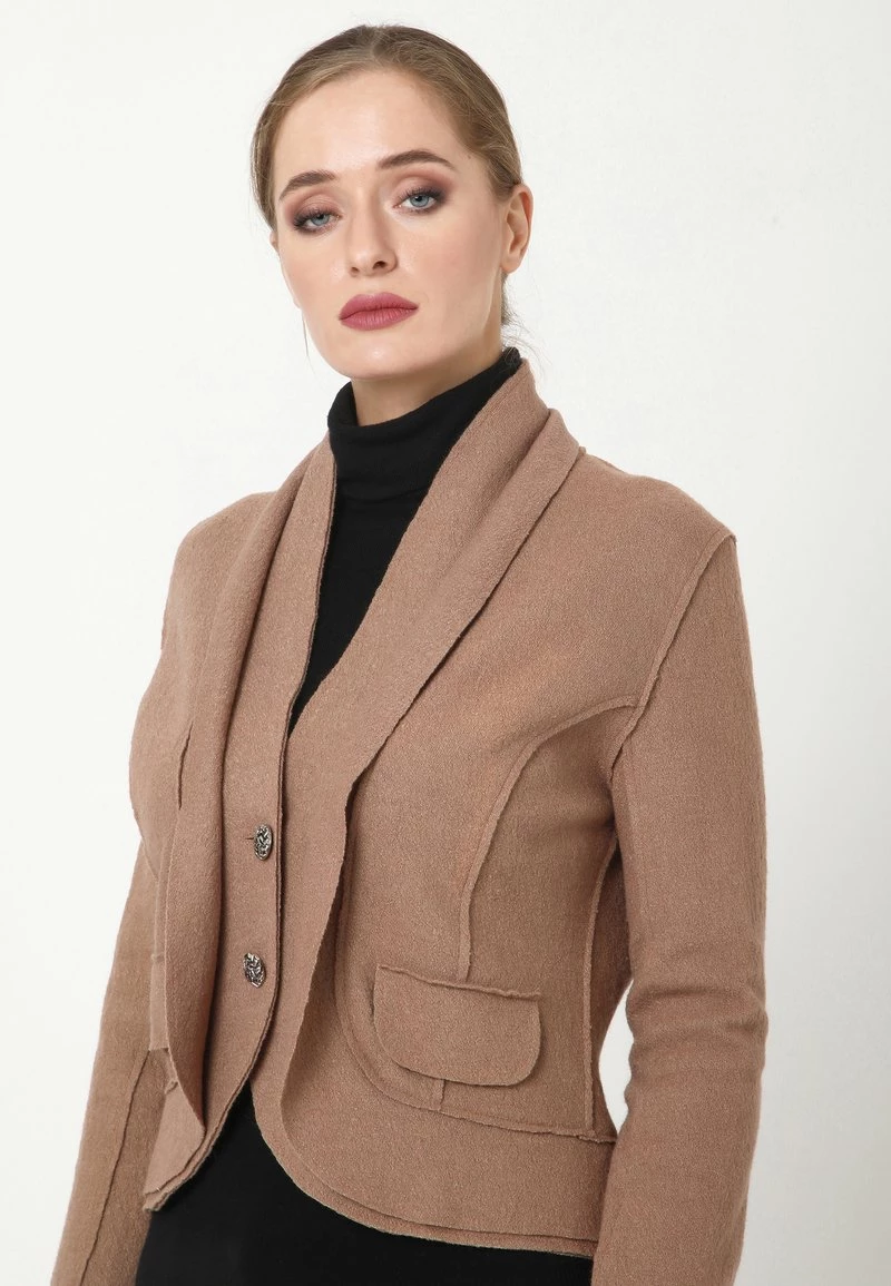 Il più economico 🤩 Madam-T Donna Blazer - Beige 👍 - immagine 4