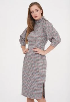 Bilancio 🛒 Madam-T Donna MARENA - Vestito Estivo - Grüner Zig/rot 😉