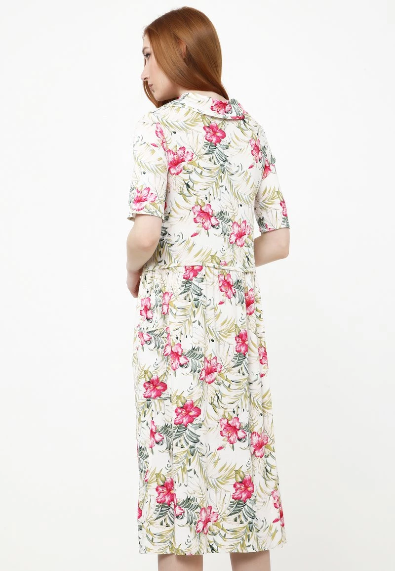 Nuovo di zecca π Madam-T Donna BELLA - Vestito Estivo - Beige, Rosa π - immagine 3