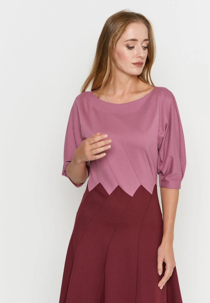 Miglior prezzo π₯° Madam-T Donna ERGO - Vestito Di Maglina - Rosa, Weinrot π - immagine 4