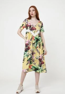 Vendita lampo π₯° Madam-T Donna Vestito Estivo - Gelbgrün β€οΈ