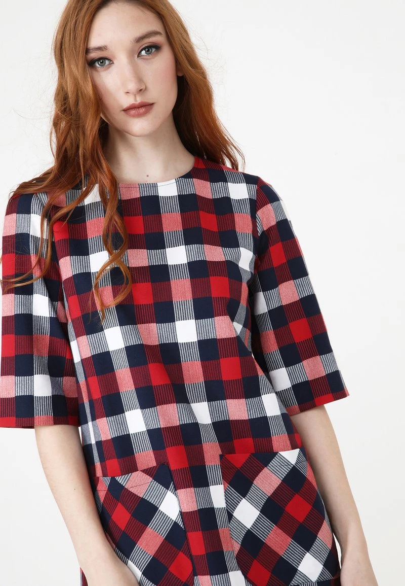 Miglior prezzo π Madam-T Donna Vestito Estivo - Blau Weiss π₯° - immagine 5