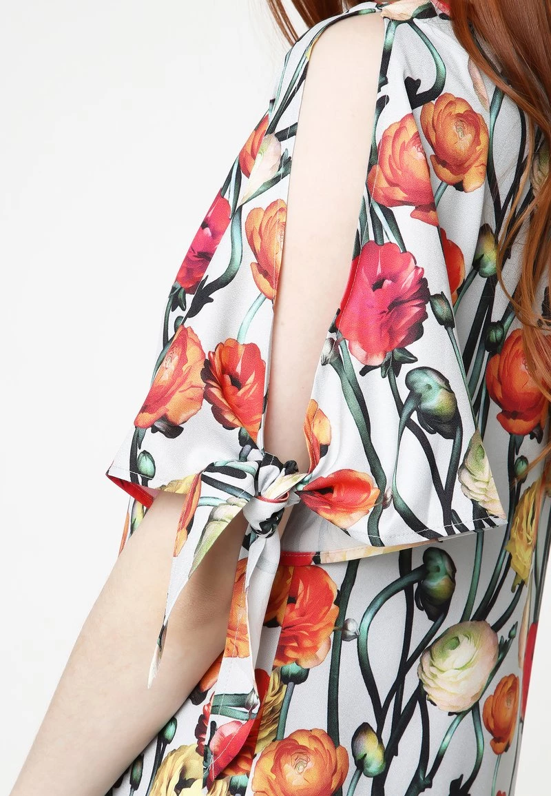 Vendita all'ingrosso π― Madam-T Donna Vestito Estivo - Grau Orange βοΈ - immagine 6