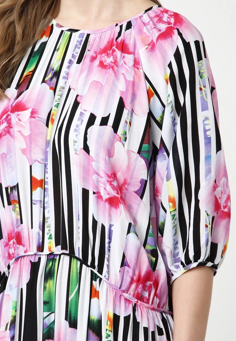 Le migliori recensioni di π€© Madam-T Donna GRETELE - Vestito Lungo - Weiß Rosa π - immagine 4