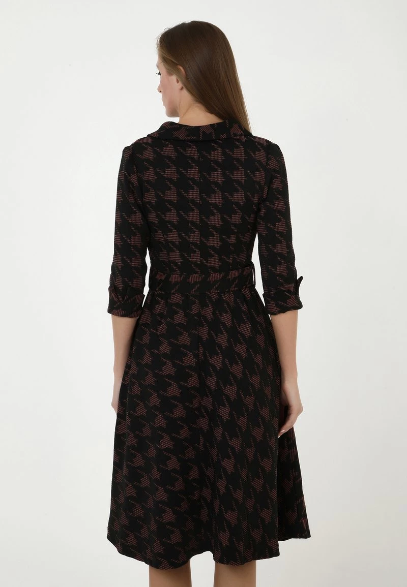 A buon mercato π₯° Madam-T Donna NENSI - Vestito Estivo - Schwarz, Rot π - immagine 3