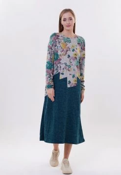 Nuovo di zecca ❤️ Madam-T Donna MINEVRANA - Abito In Maglia - Grüne Linie 🎉