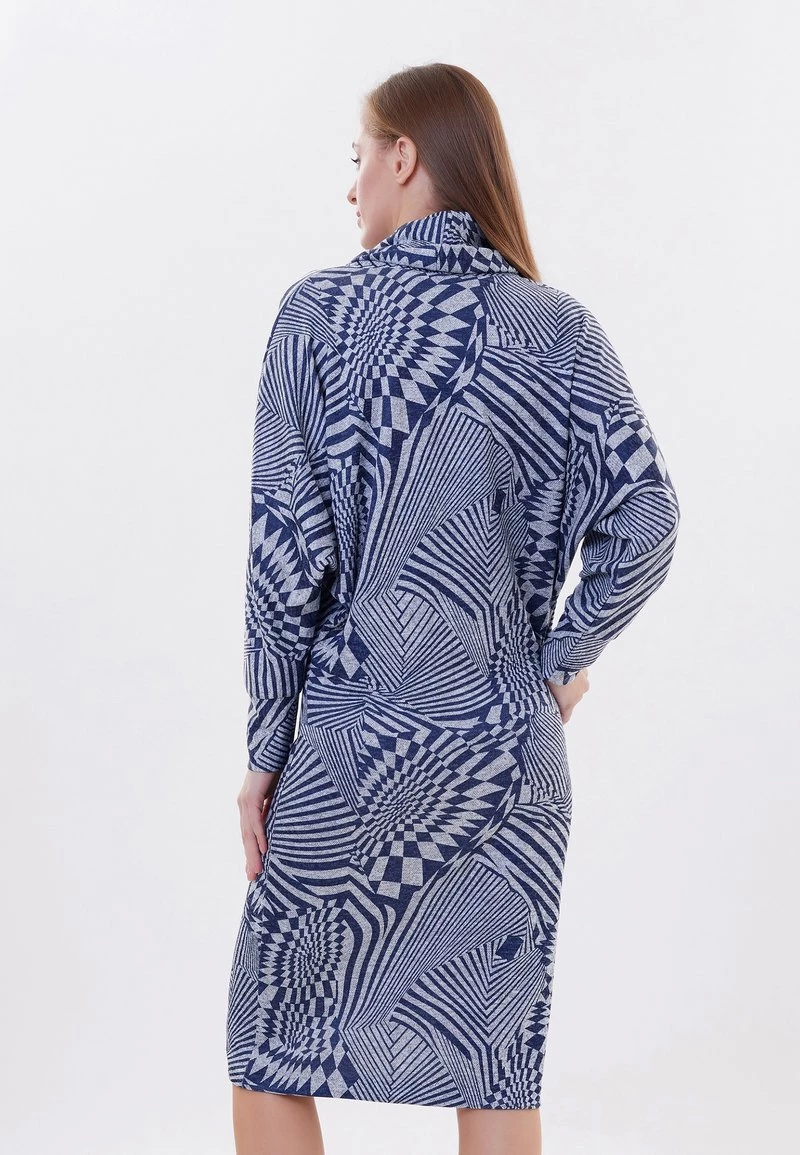 Vendita all'ingrosso π Madam-T Donna LETUCHYA MISHE - Abito In Maglia - Grune Farbe Blau π - immagine 3