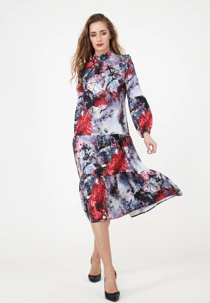 Le migliori recensioni di π Madam-T Donna PAOLINA - Vestito Estivo - Dunkelgrau/ Weinrot π₯° - immagine 6