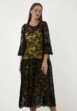 Presa 🤩 Madam-T Donna NATELLA - Vestito Elegante - Schwarz 👏