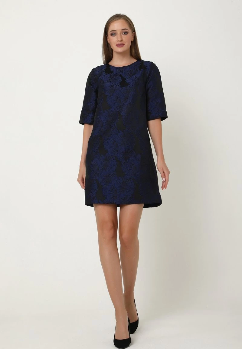 Buono π Madam-T Donna MILANA - Vestito Elegante - Blau/schwarz π - immagine 2