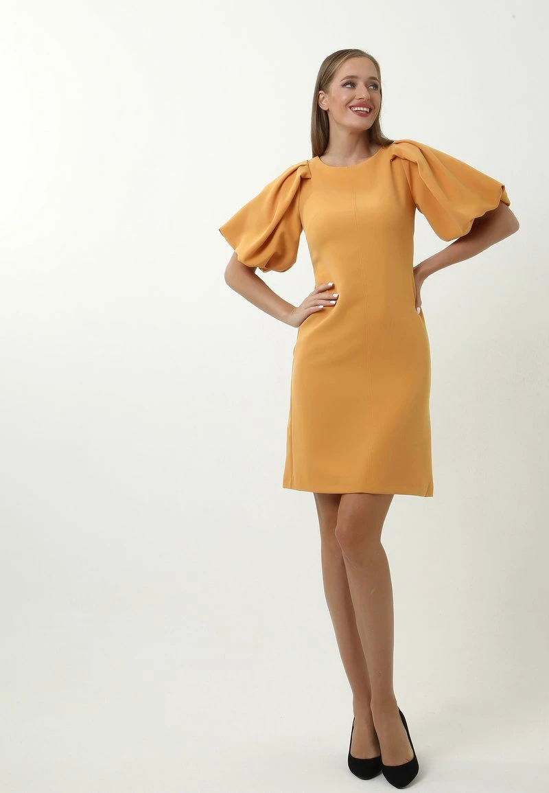 Acquistare π Madam-T Donna KVERTI - Vestito Elegante - Light Orange π - immagine 2