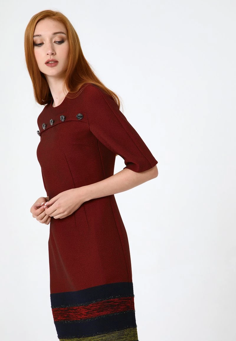 Le migliori recensioni di ❤️ Madam-T Donna NOELLA - Tubino - Wein Rot, Hellgrün 🤩 - immagine 6