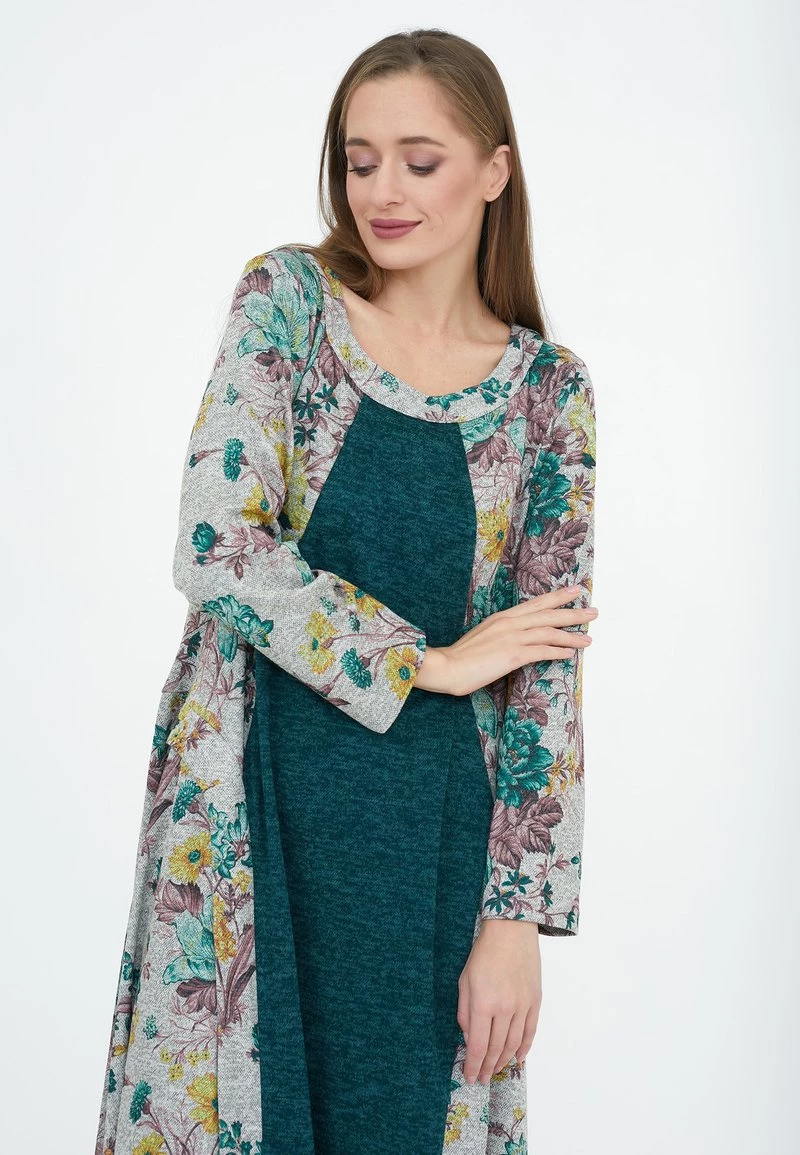 Nuovo di zecca π Madam-T Donna ROSHELE - Vestito Estivo - Grünes Licht Grün π - immagine 5