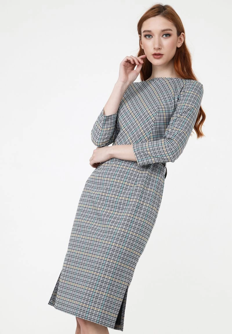 Le migliori recensioni di π Madam-T Donna Vestito Estivo - Grau/ Gelb π