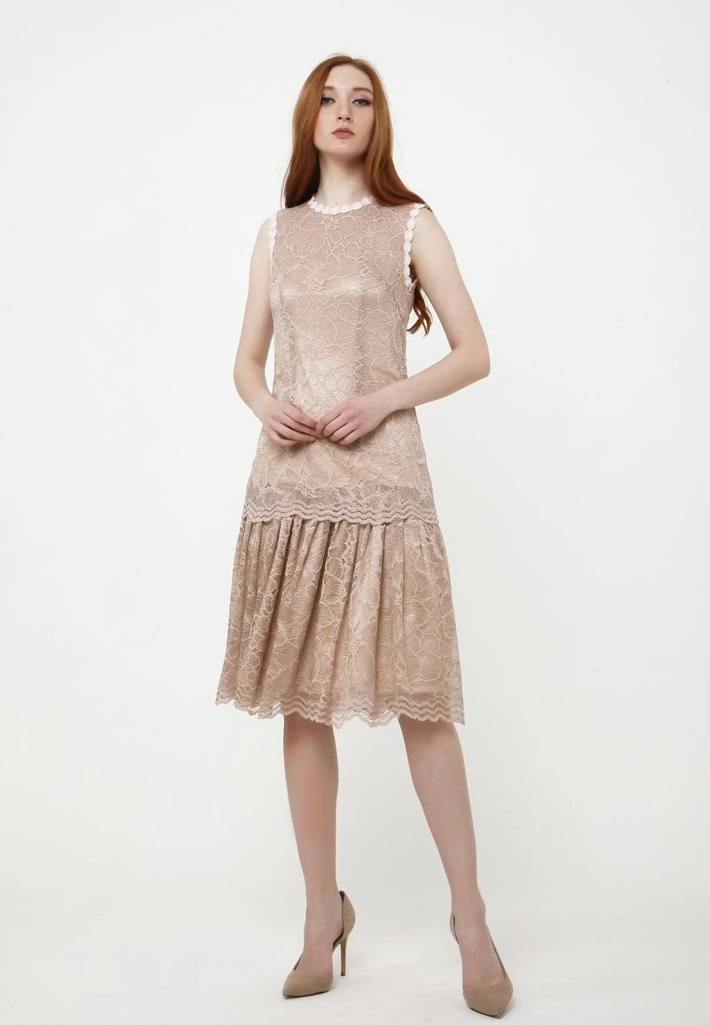 Vendita calda π₯ Madam-T Donna OTILIA - Vestito Elegante - Beige π€© - immagine 6