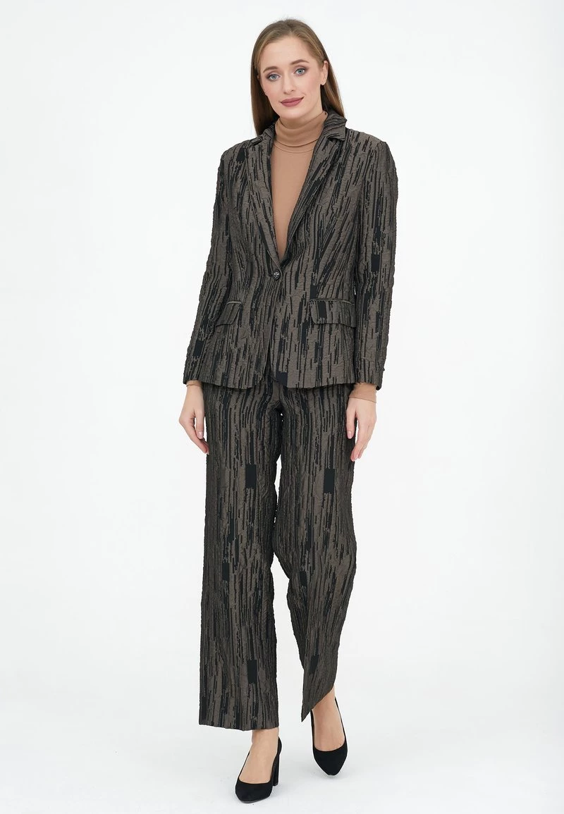 Vendita all'ingrosso π Madam-T Donna ROZALIA - Pantaloni - Black/khaki π - immagine 5