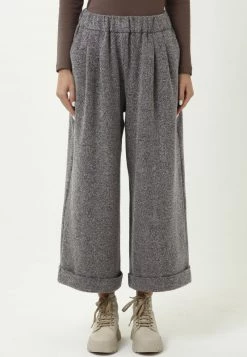 A buon mercato ⭐ Madam-T Donna TRESSA - Pantaloni - Schwarz/ Lila 🛒