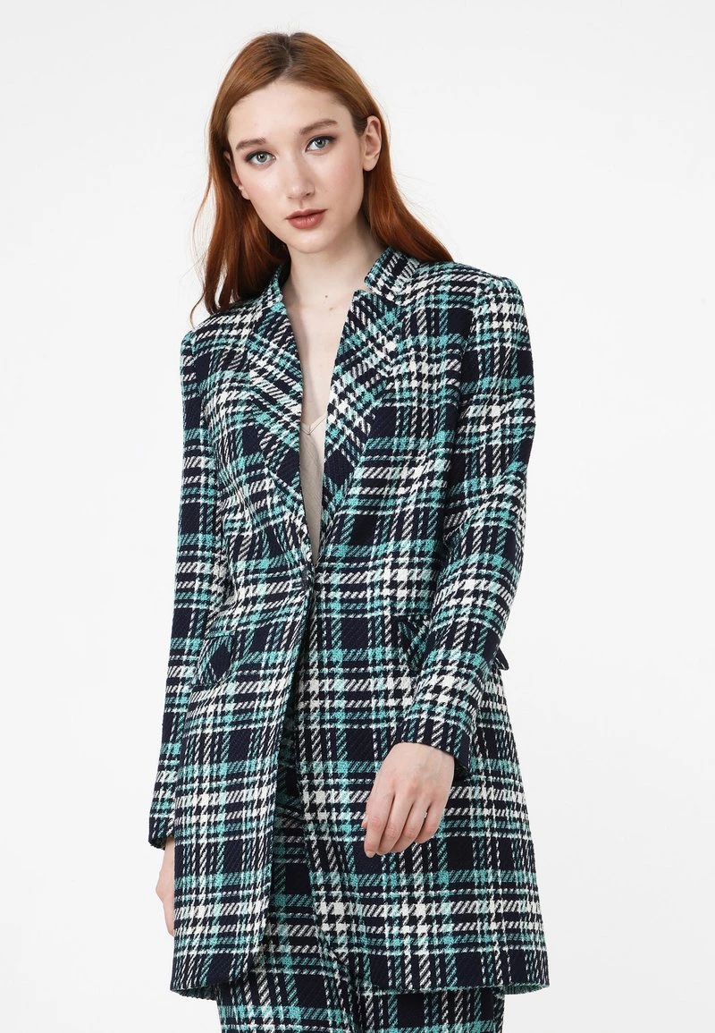 Buono π₯° Madam-T Donna Cappotto Corto - Blau/ Meereswelle π